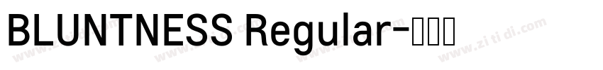 BLUNTNESS Regular字体转换